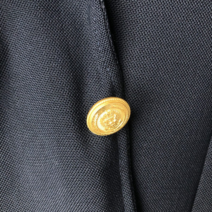ADAMS ROW Navy Blazer, Tailored Jacket, Made in USA, Men's Size M unclear navy blue type Vintage Second Hand