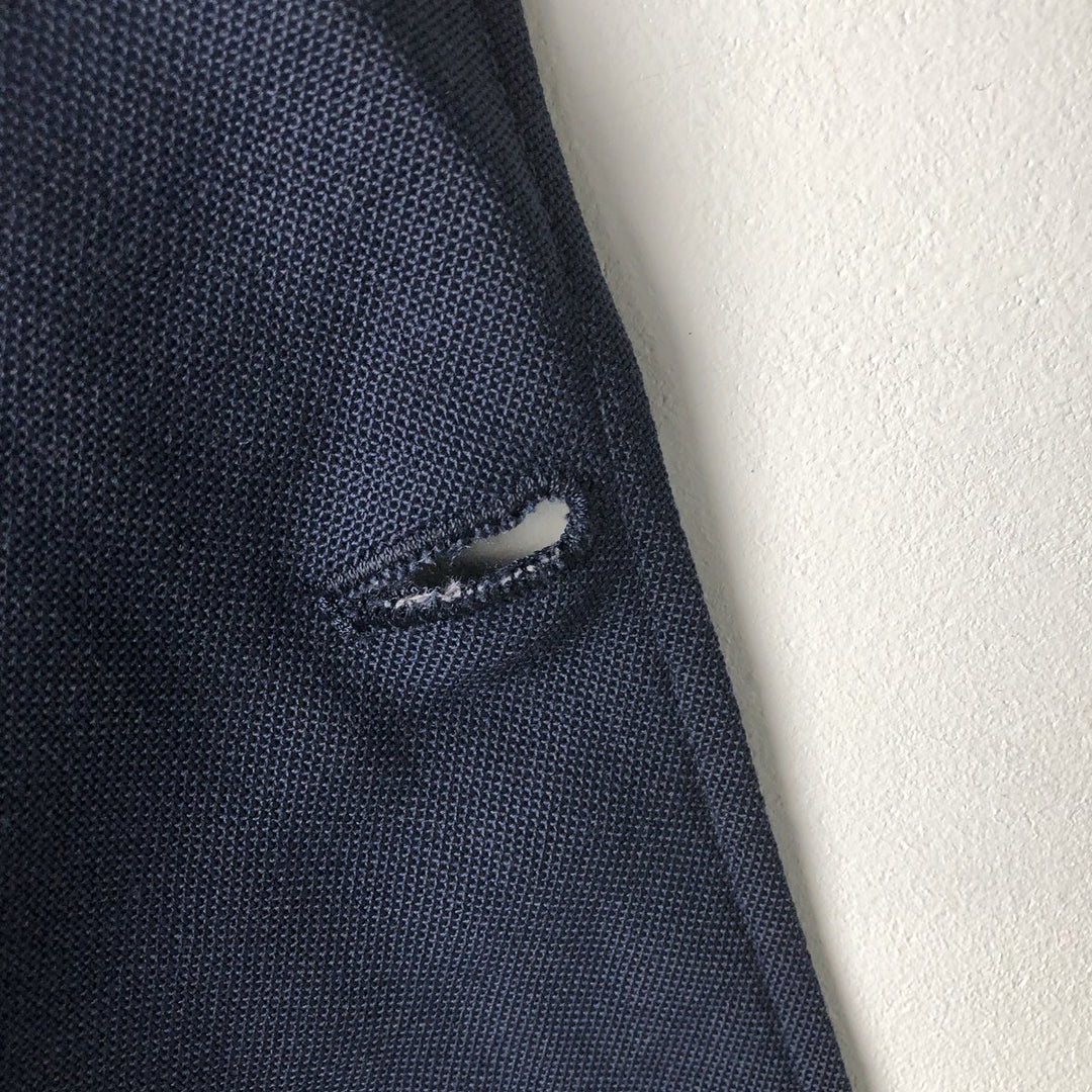 ADAMS ROW Navy Blazer, Tailored Jacket, Made in USA, Men's Size M unclear navy blue type Vintage Second Hand