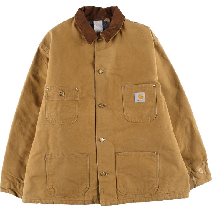 Vintage Carhartt Michigan Chore Coat/Duck Coverall, Men's XL unclear beige type brown Vintage Second Hand