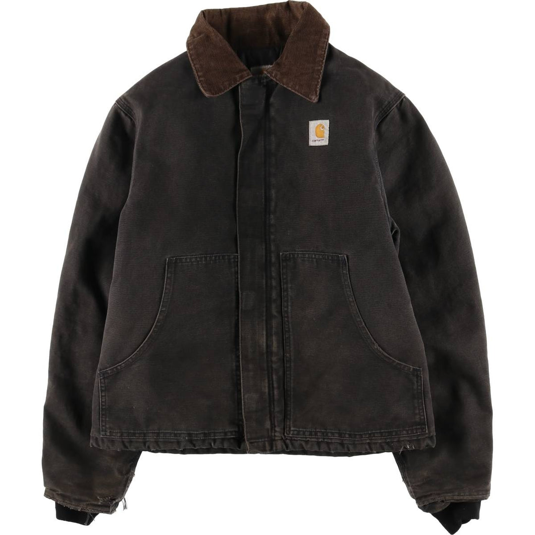 Carhartt Traditional Padded Duck Work Jacket, Men's Size L unclear black type Vintage Second Hand