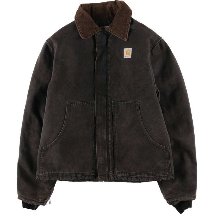 Carhartt Traditional Padded Duck Work Jacket, Men's Size L unclear black type Vintage Second Hand