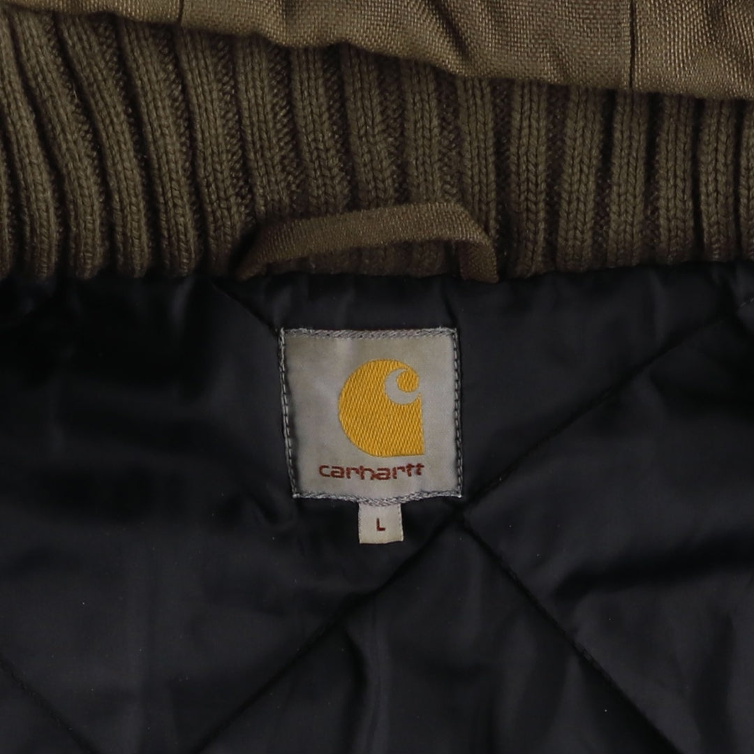 Carhartt Ranger Jacket, padded hoodie and puffer jacket, men's size L Nylon Khaki type brown Vintage Second Hand