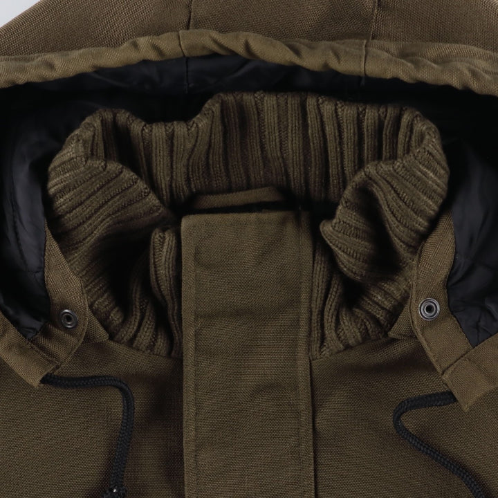 Carhartt Ranger Jacket, padded hoodie and puffer jacket, men's size L Nylon Khaki type brown Vintage Second Hand