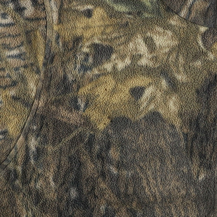 90s-00'S LLBean Realtree Camo Fleece Jacket, Made in USA, Men's XL, Vintage polyester Khaki type brown Vintage Second Hand