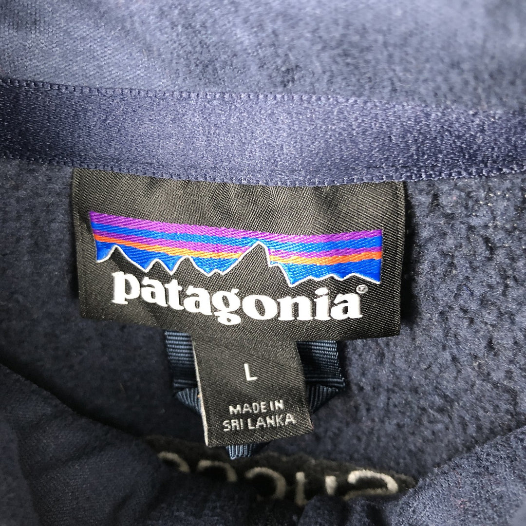 Patagonia Better Sweater Pullover 25618FA19 Half-Zip Fleece Pullover, Women's Size L recycled polyester navy blue type Vintage Second Hand