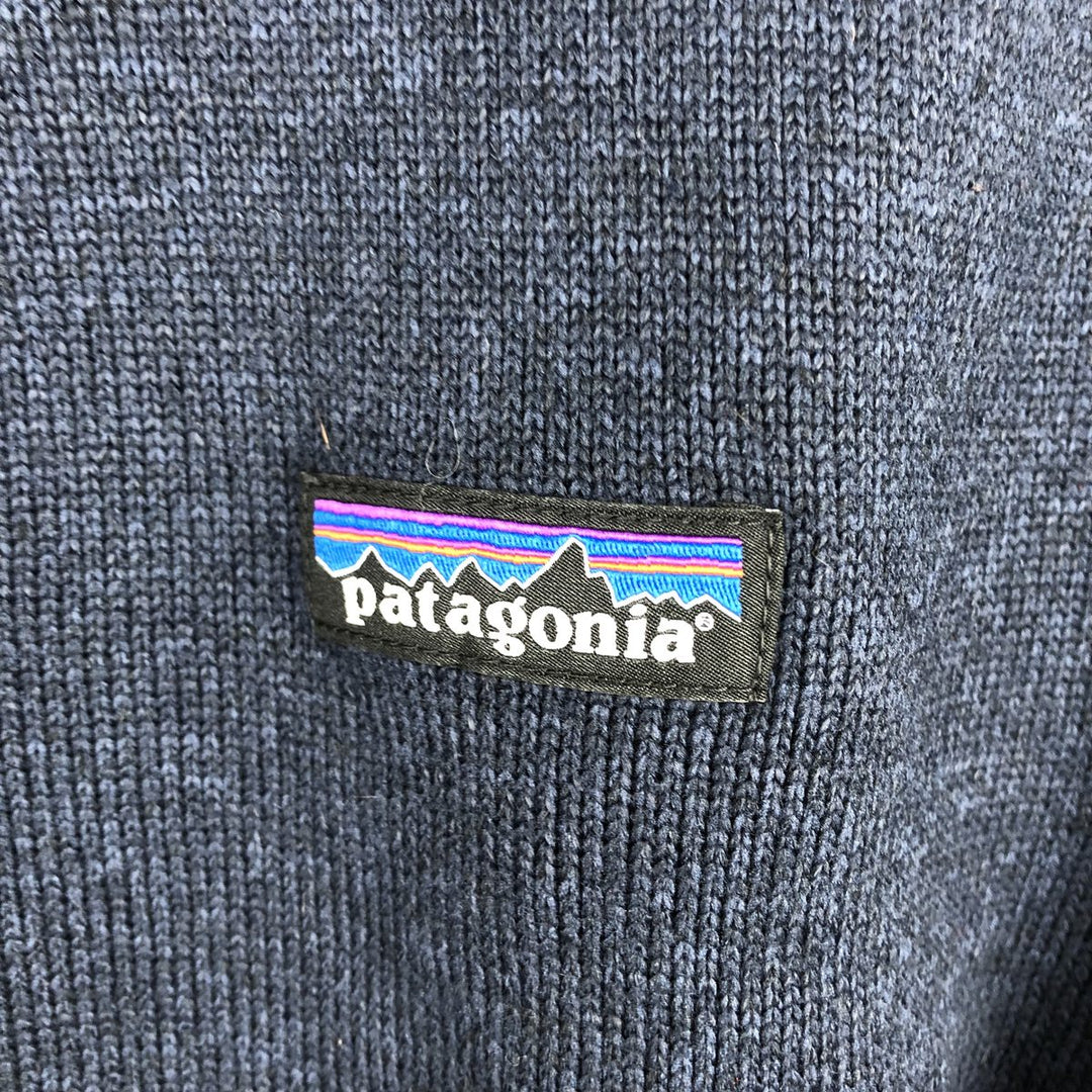 Patagonia Better Sweater Pullover 25618FA19 Half-Zip Fleece Pullover, Women's Size L recycled polyester navy blue type Vintage Second Hand