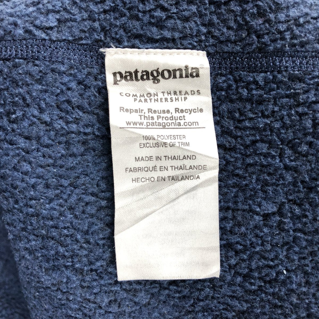Patagonia Better Sweater Jacket 25542FA16, Women's Medium Fleece Jacket polyester navy blue type Vintage Second Hand