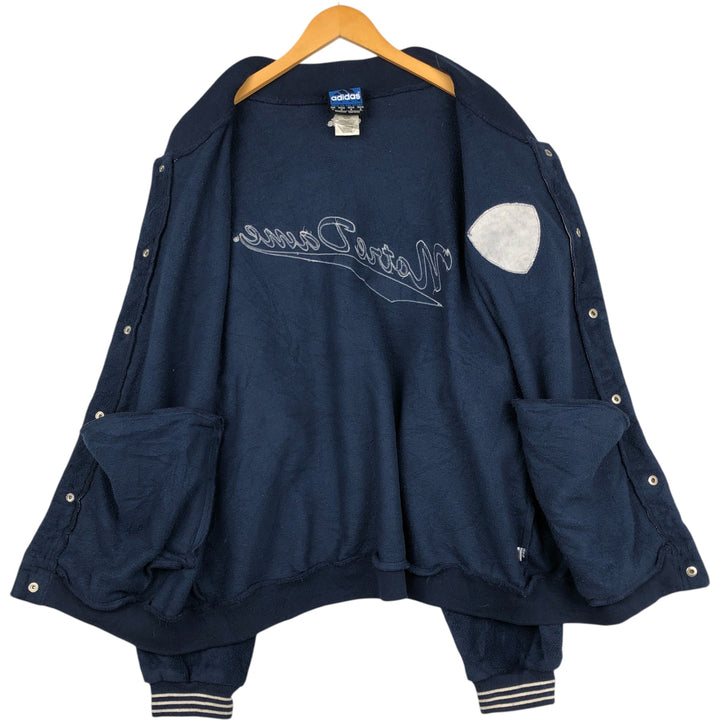 Adidas Team Notre Dame University Fleece Jacket, Men's Size L polyester navy blue type Vintage Second Hand