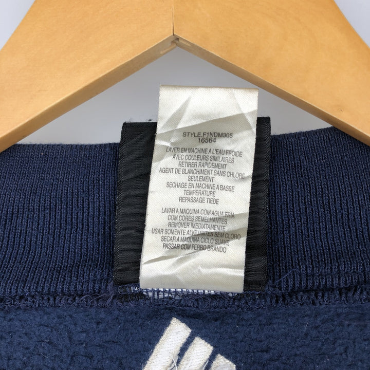Adidas Team Notre Dame University Fleece Jacket, Men's Size L polyester navy blue type Vintage Second Hand