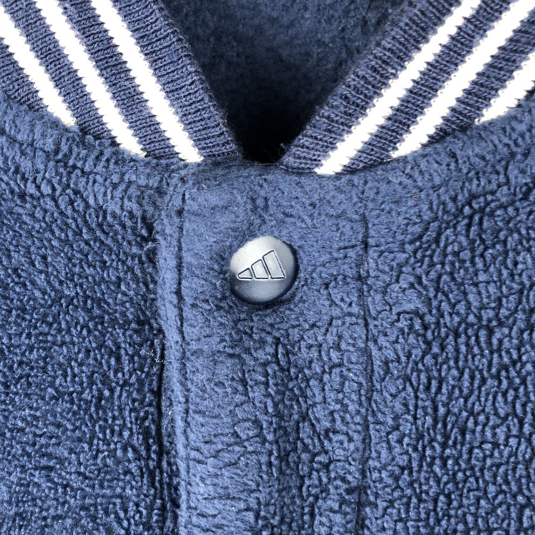 Adidas Team Notre Dame University Fleece Jacket, Men's Size L polyester navy blue type Vintage Second Hand