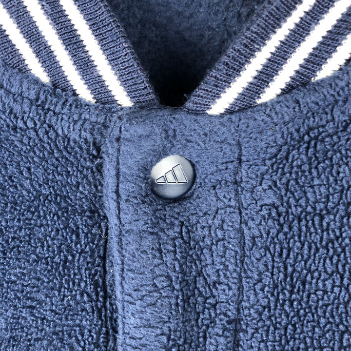 Adidas Team Notre Dame University Fleece Jacket, Men's Size L polyester navy blue type Vintage Second Hand