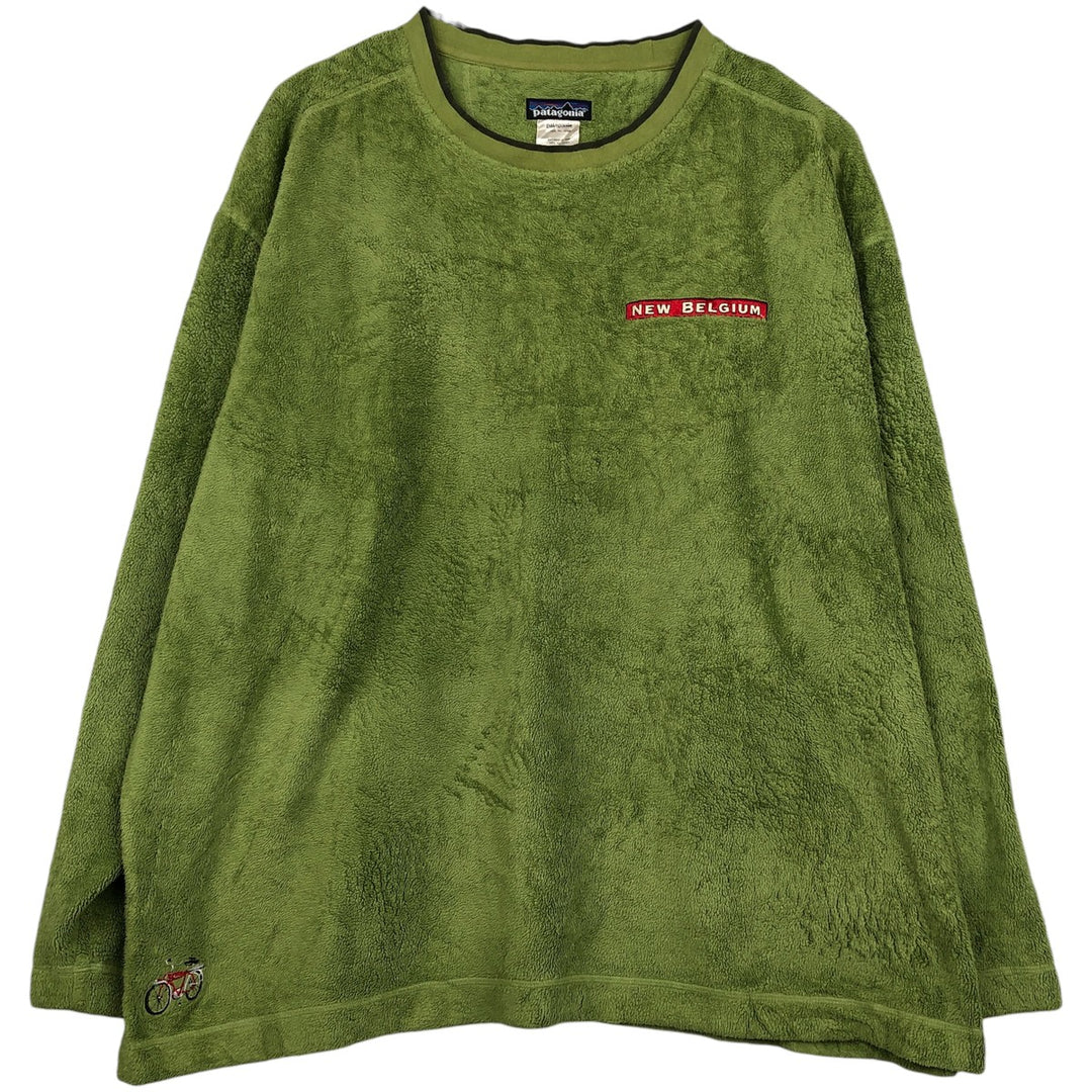 2000'S Patagonia Rhythm Plush Synchilla Fleece Sweatshirt (20845F4), Men's XL polyester green type yellow green Vintage Second Hand