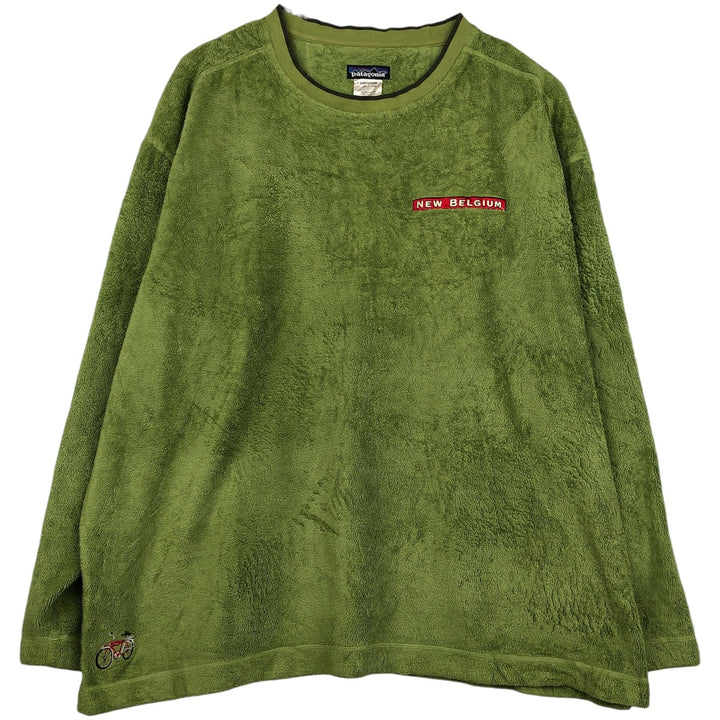 2000'S Patagonia Rhythm Plush Synchilla Fleece Sweatshirt (20845F4), Men's XL polyester green type yellow green Vintage Second Hand