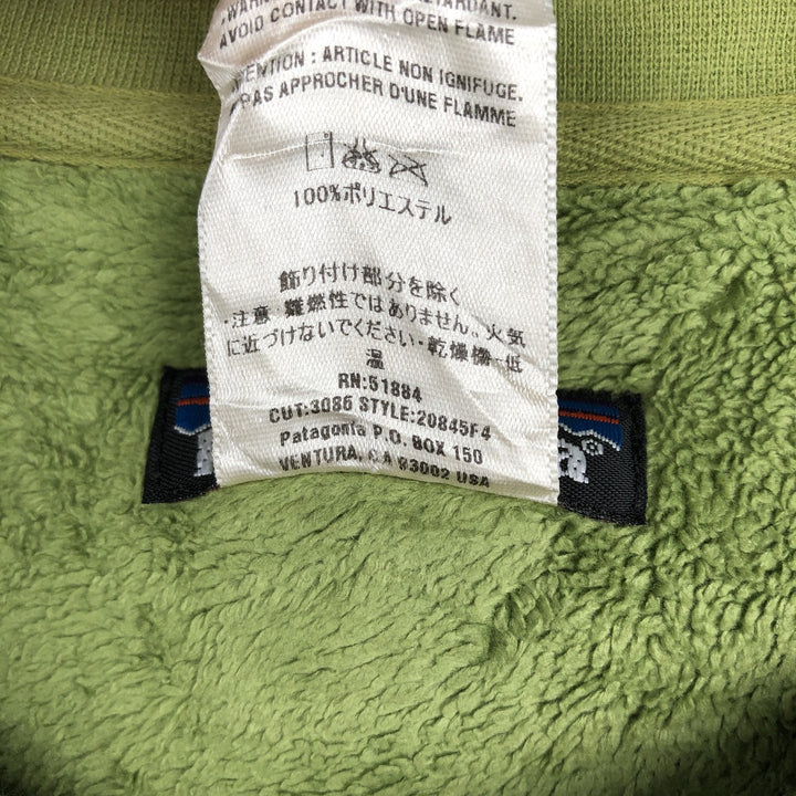 2000'S Patagonia Rhythm Plush Synchilla Fleece Sweatshirt (20845F4), Men's XL polyester green type yellow green Vintage Second Hand