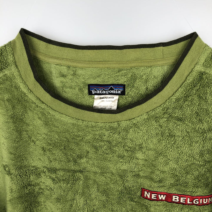 2000'S Patagonia Rhythm Plush Synchilla Fleece Sweatshirt (20845F4), Men's XL polyester green type yellow green Vintage Second Hand