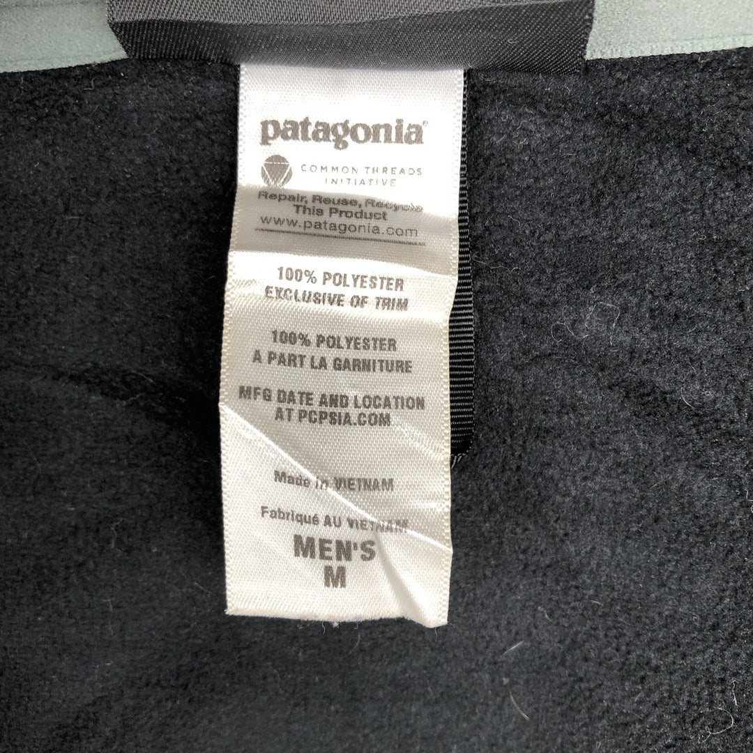 Patagonia 25855FA11 Fleece Jacket, Men's Size Medium polyester gray type Vintage Second Hand