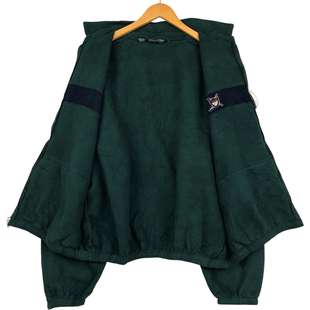 90s-00'S Ralph Lauren POLO GOLF Swing Top Fleece Jacket, Men's Size XL polyester Green type dark green Vintage Second Hand