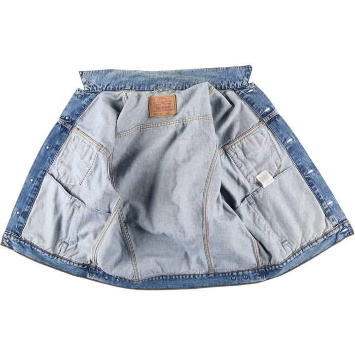 90'S Levi's 70503-0216 denim jacket, denim jacket, men's size L, vintage cotton blue type Vintage Second Hand