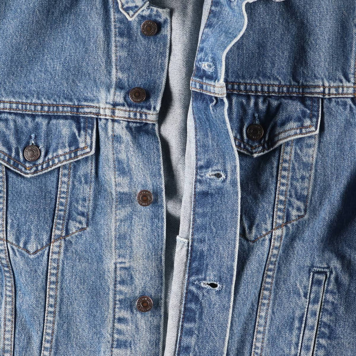 90'S Levi's 70503-0216 denim jacket, denim jacket, men's size L, vintage cotton blue type Vintage Second Hand