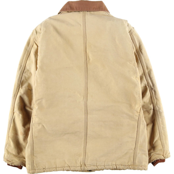 Carhartt Traditional Padded Duck Work Jacket, Men's Size L unclear Beige type Vintage Second Hand