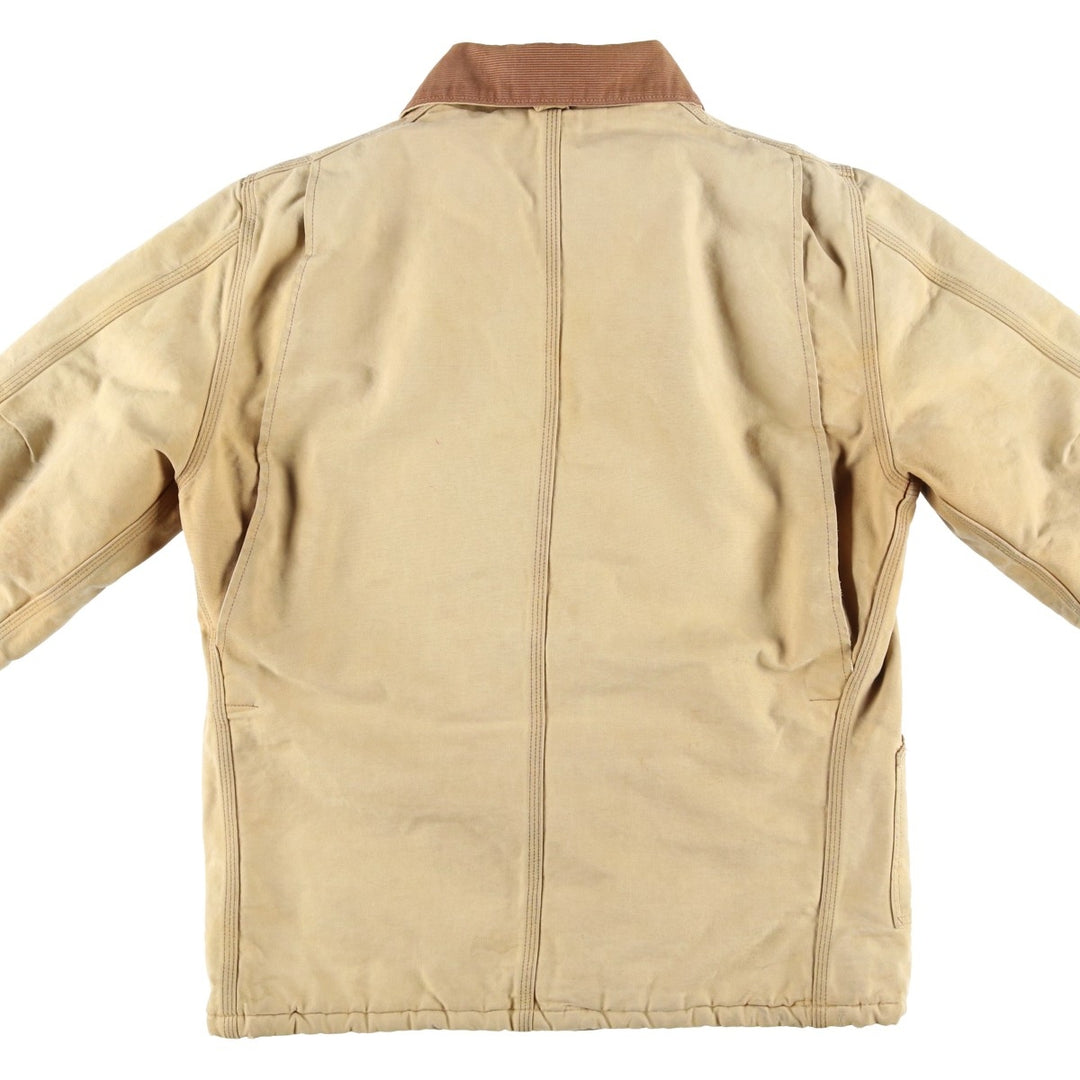 Carhartt Traditional Padded Duck Work Jacket, Men's Size L unclear Beige type Vintage Second Hand