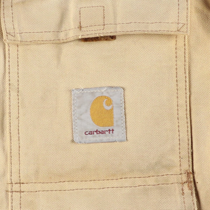Carhartt Traditional Padded Duck Work Jacket, Men's Size L unclear Beige type Vintage Second Hand
