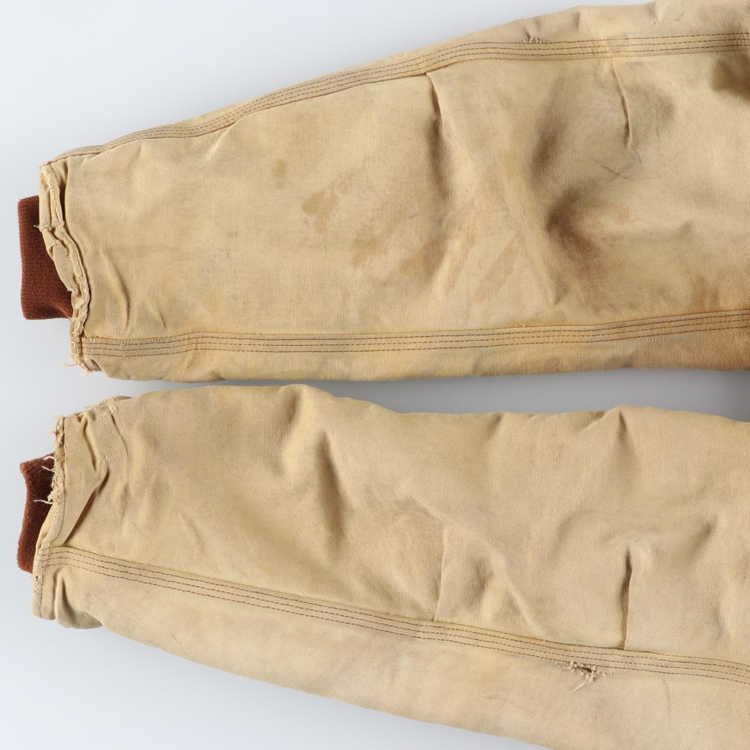 Carhartt Traditional Padded Duck Work Jacket, Men's Size L unclear Beige type Vintage Second Hand