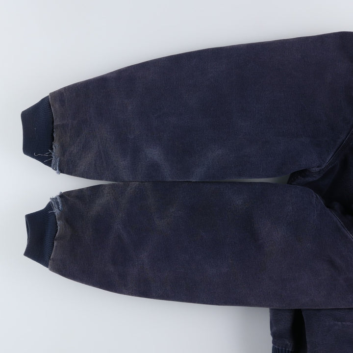 00'S Carhartt Active Jacket Duck Full Zip Parka Men's L size cotton navy blue type Vintage Second Hand