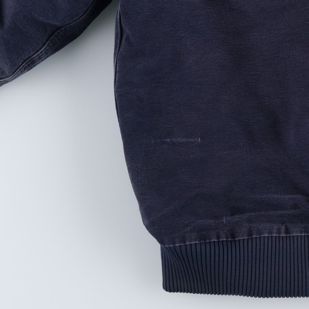 00'S Carhartt Active Jacket Duck Full Zip Parka Men's L size cotton navy blue type Vintage Second Hand