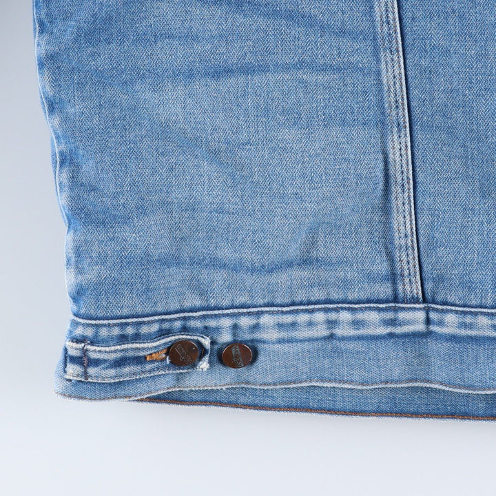 Vintage 80s-90'S Wrangler denim jacket, made in the USA, size L, men's unclear blue type Vintage Second Hand