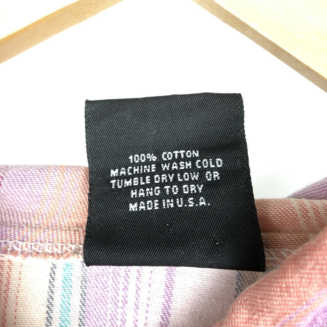 Vintage 90'S No Fear Stripe Pattern Multi-Stripe Half-Snap Cotton Hoodie, Made in USA, Men's Size Medium cotton pink type Vintage Second Hand