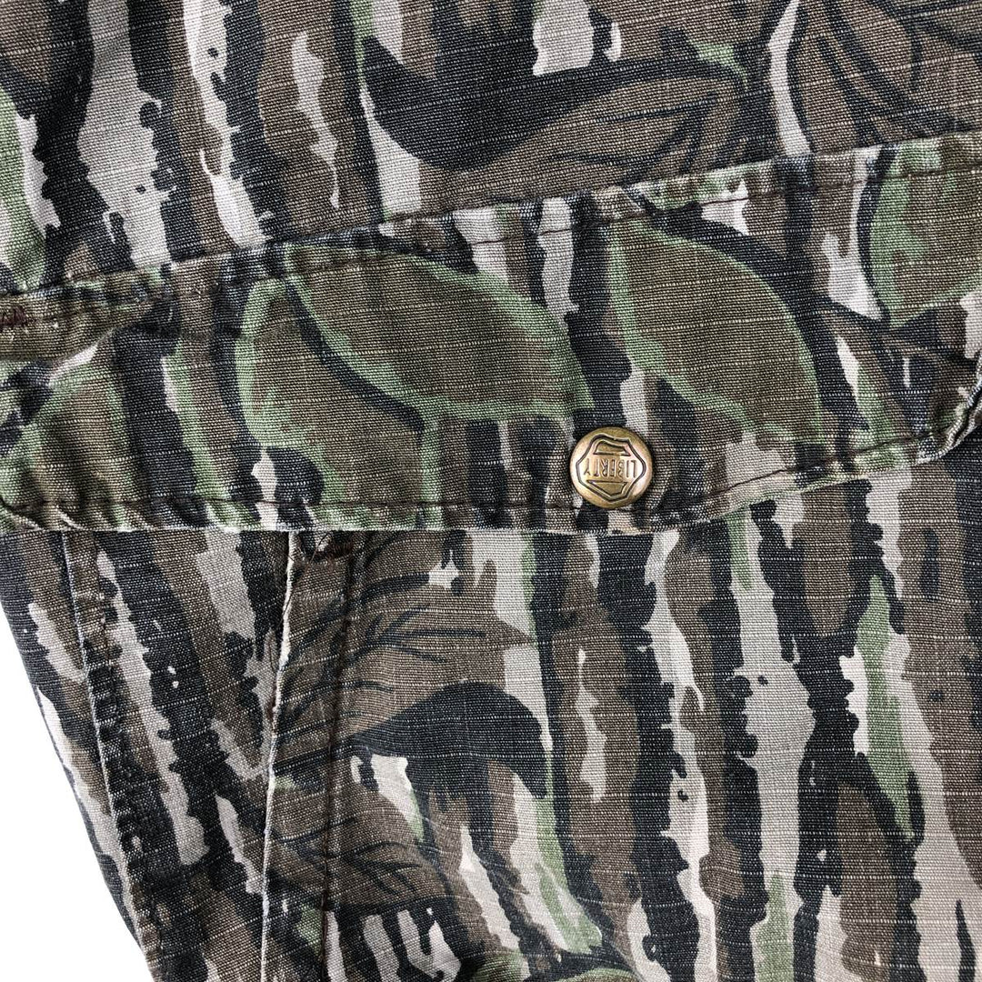 Vintage 90'S SPORTS AFIEID Camouflage Pattern Realtree Camo Ripstop Cotton Blouson, Made in USA, Men's Size L cotton Khaki type Vintage Second Hand
