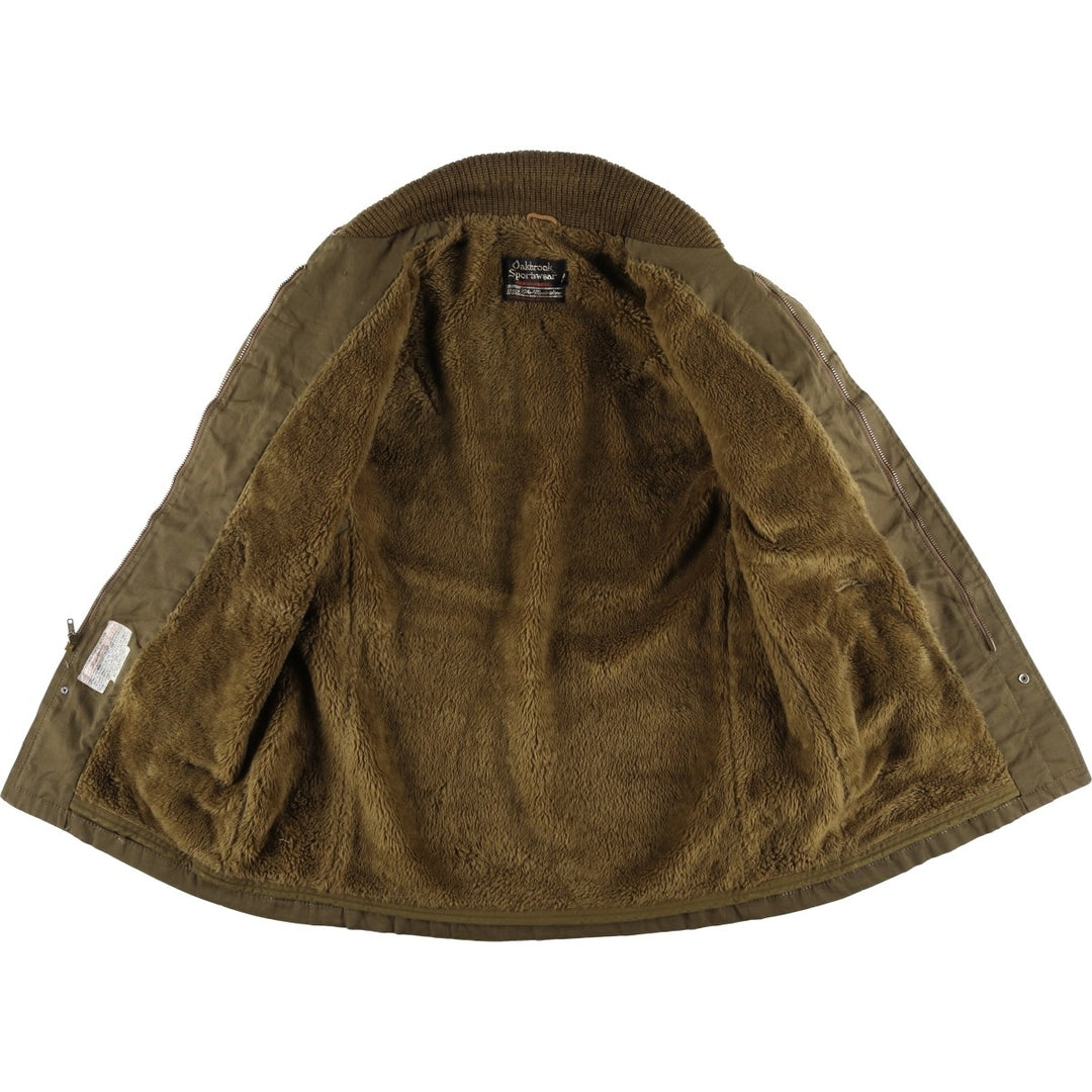 Vintage 1960s-1970'S Sears The Men's Store OAKBROOK SPORTSWEAR Pharaoh Jacket, Men's Size Medium Dacron Khaki type brown Vintage Second Hand
