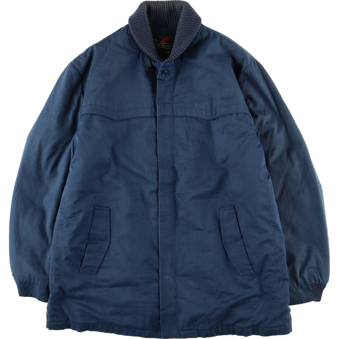 70s-80'S Sears The Men's Store Padded Pharaoh Jacket, Men's Size L unclear navy blue type Vintage Second Hand