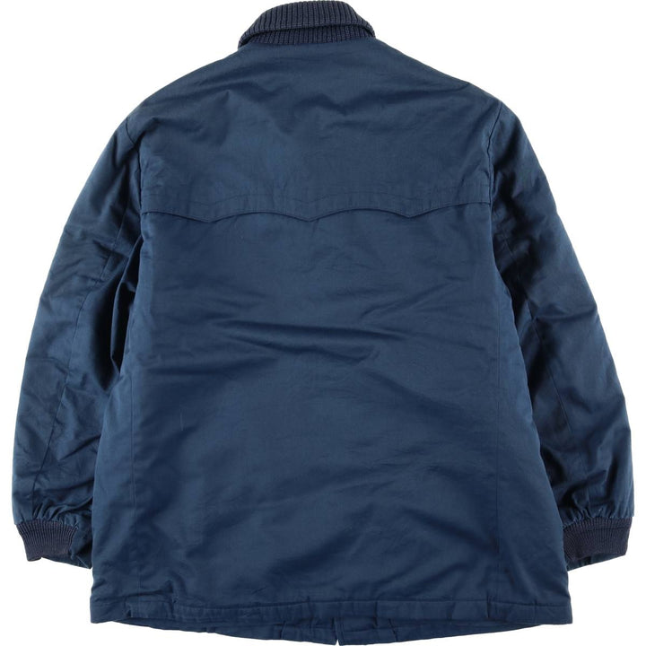 70s-80'S Sears The Men's Store Padded Pharaoh Jacket, Men's Size L unclear navy blue type Vintage Second Hand