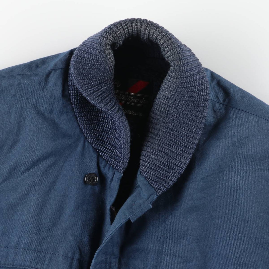 70s-80'S Sears The Men's Store Padded Pharaoh Jacket, Men's Size L unclear navy blue type Vintage Second Hand