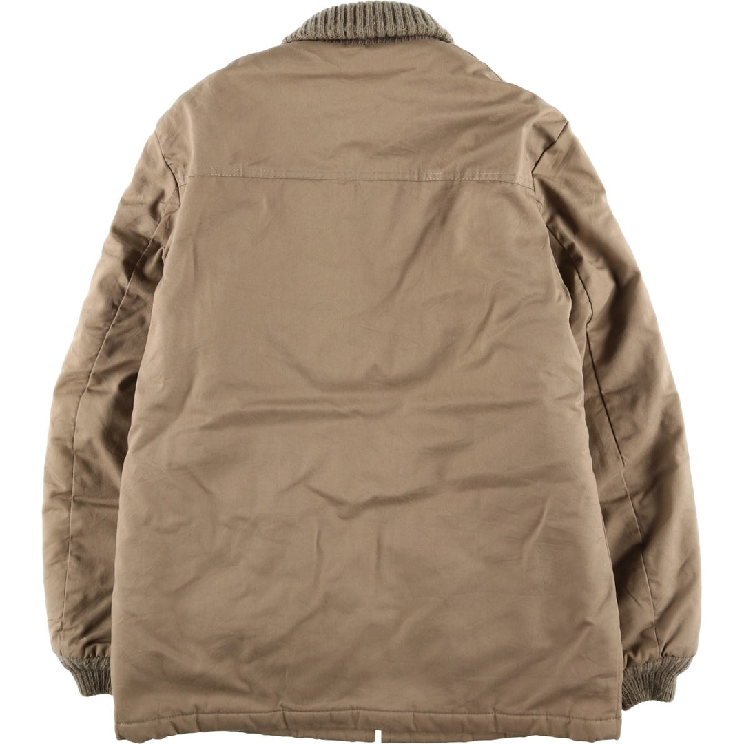 Vintage 70s-80'S Sears Outerwear Padded Pharaoh Jacket, Men's Size Medium polyester Beige type Vintage Second Hand