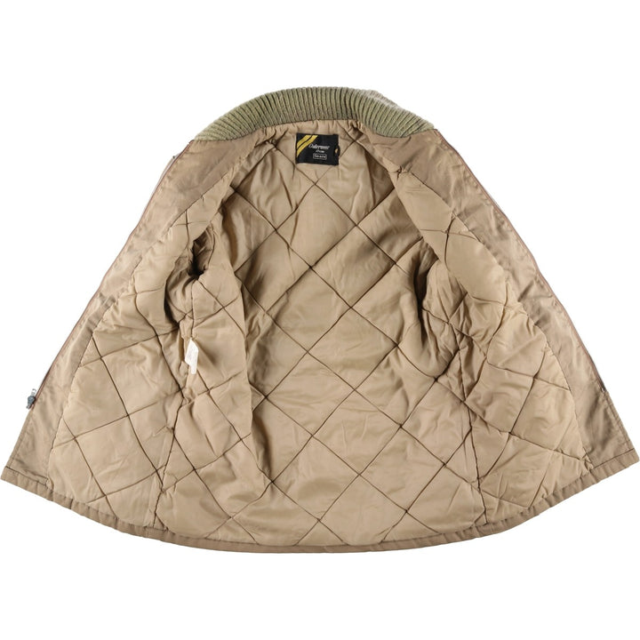 Vintage 70s-80'S Sears Outerwear Padded Pharaoh Jacket, Men's Size Medium polyester Beige type Vintage Second Hand