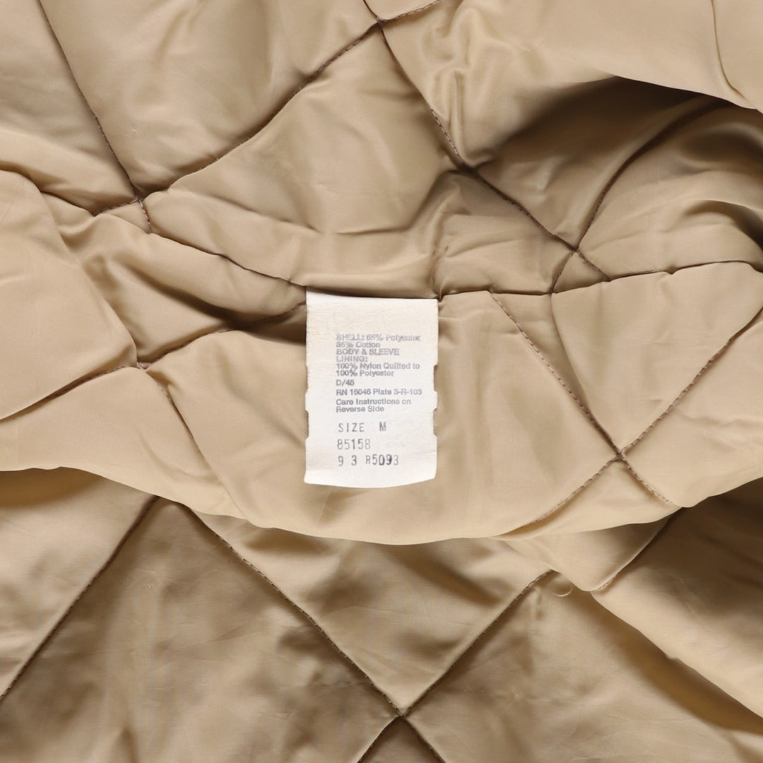 Vintage 70s-80'S Sears Outerwear Padded Pharaoh Jacket, Men's Size Medium polyester Beige type Vintage Second Hand