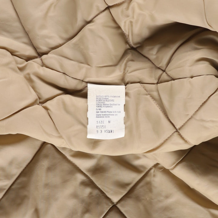 Vintage 70s-80'S Sears Outerwear Padded Pharaoh Jacket, Men's Size Medium polyester Beige type Vintage Second Hand
