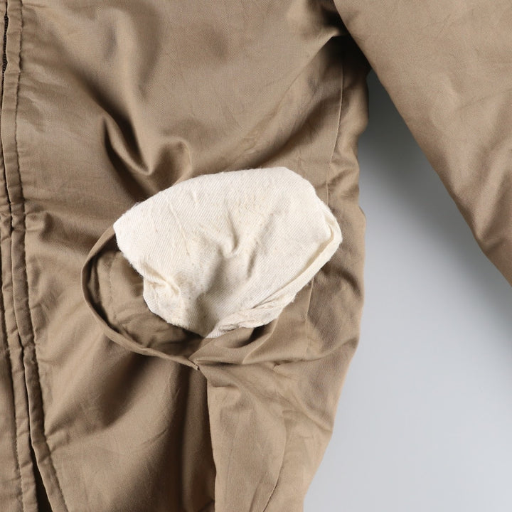 Vintage 70s-80'S Sears Outerwear Padded Pharaoh Jacket, Men's Size Medium polyester Beige type Vintage Second Hand