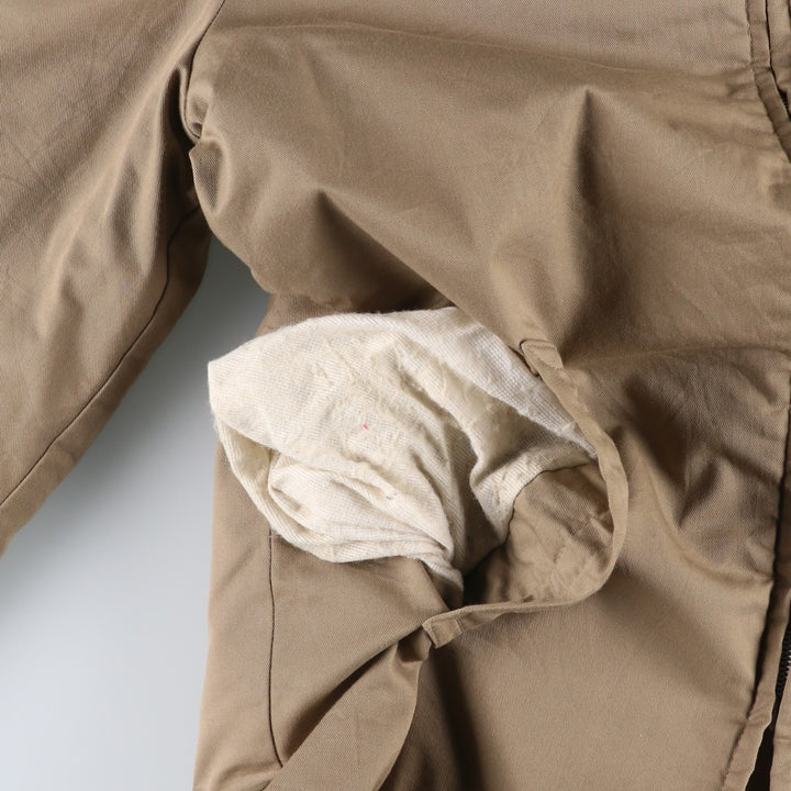 Vintage 70s-80'S Sears Outerwear Padded Pharaoh Jacket, Men's Size Medium polyester Beige type Vintage Second Hand
