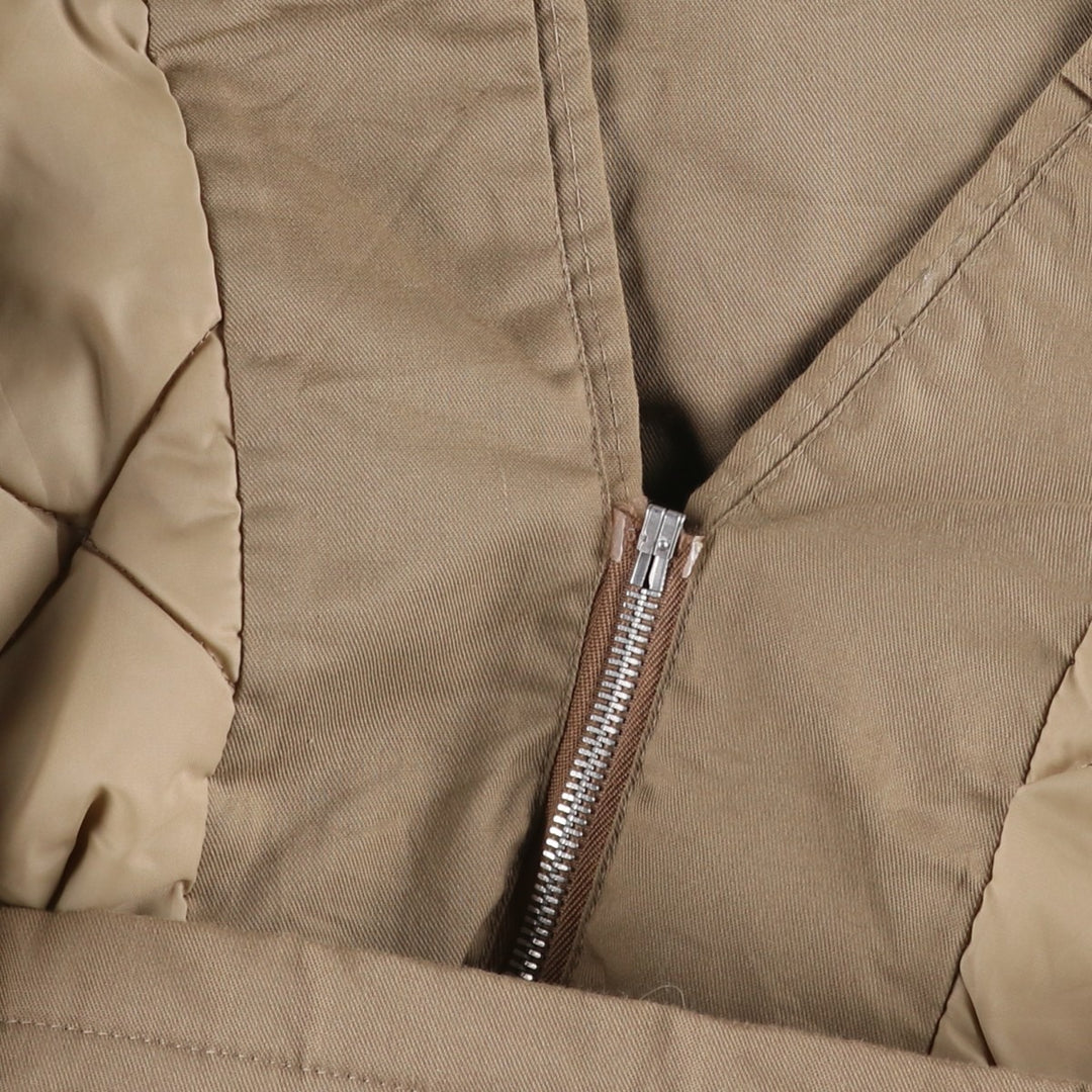 Vintage 70s-80'S Sears Outerwear Padded Pharaoh Jacket, Men's Size Medium polyester Beige type Vintage Second Hand