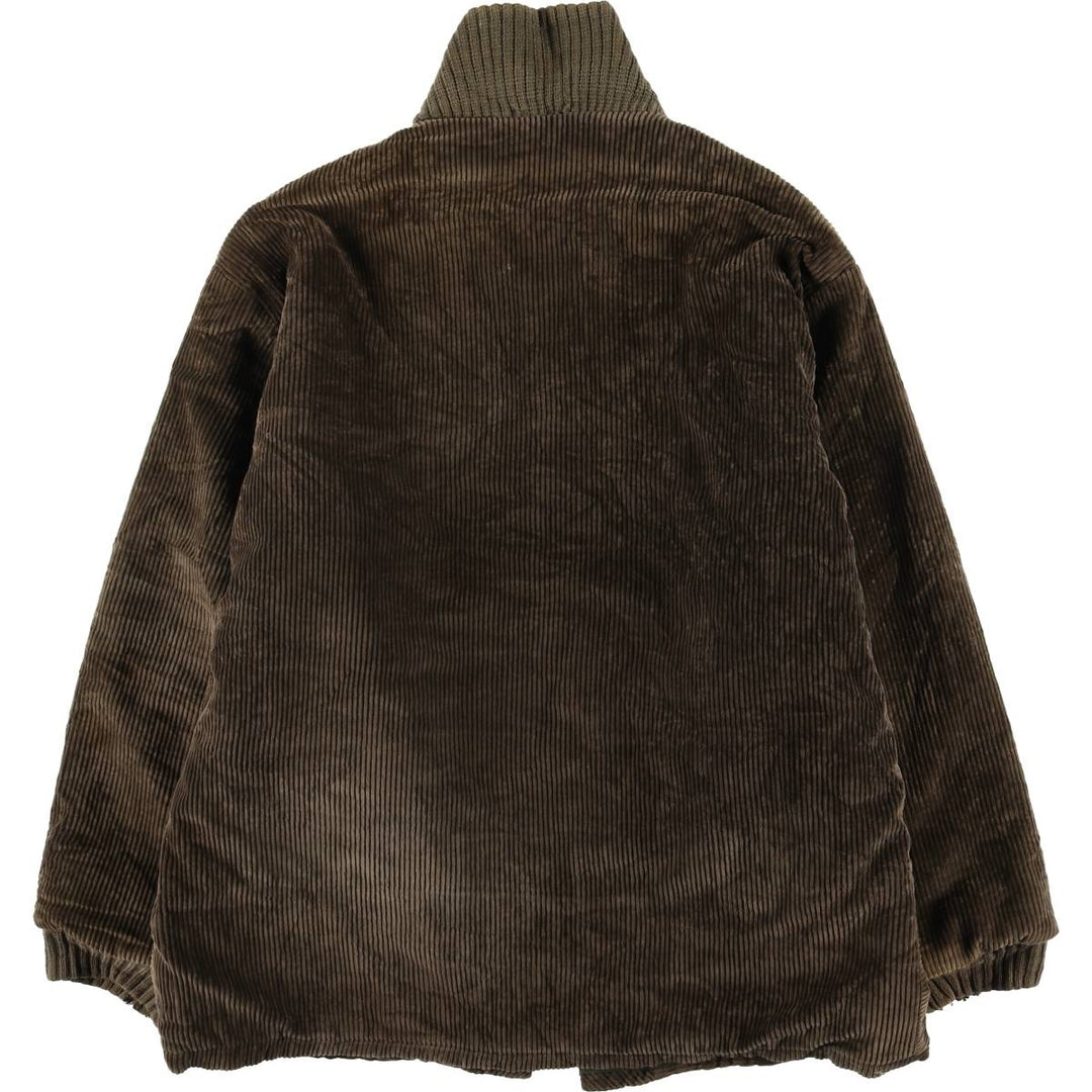 Vintage 60s-70'S OAKBROOK SPORTSWEAR Padded Corduroy Pharaoh Jacket, Men's Size XL unclear Khaki type brown Vintage Second Hand