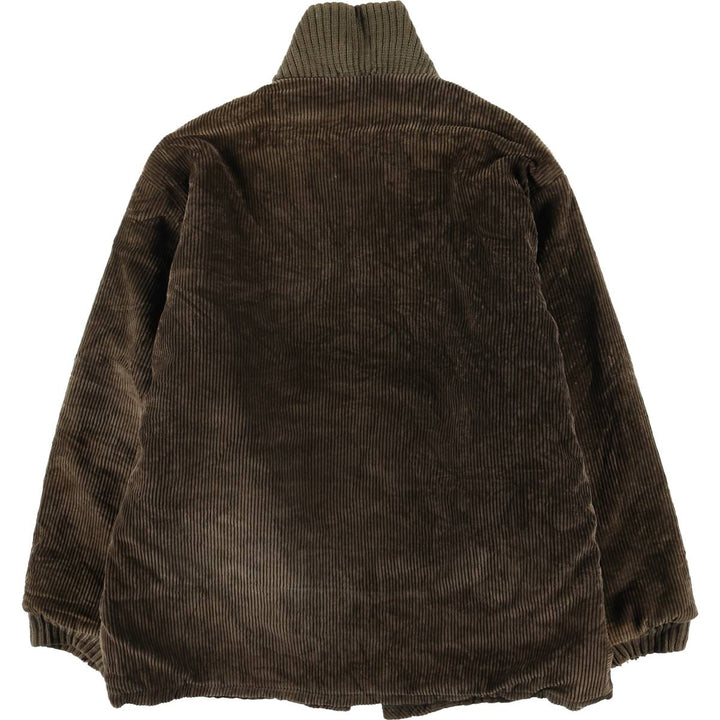 Vintage 60s-70'S OAKBROOK SPORTSWEAR Padded Corduroy Pharaoh Jacket, Men's Size XL unclear Khaki type brown Vintage Second Hand