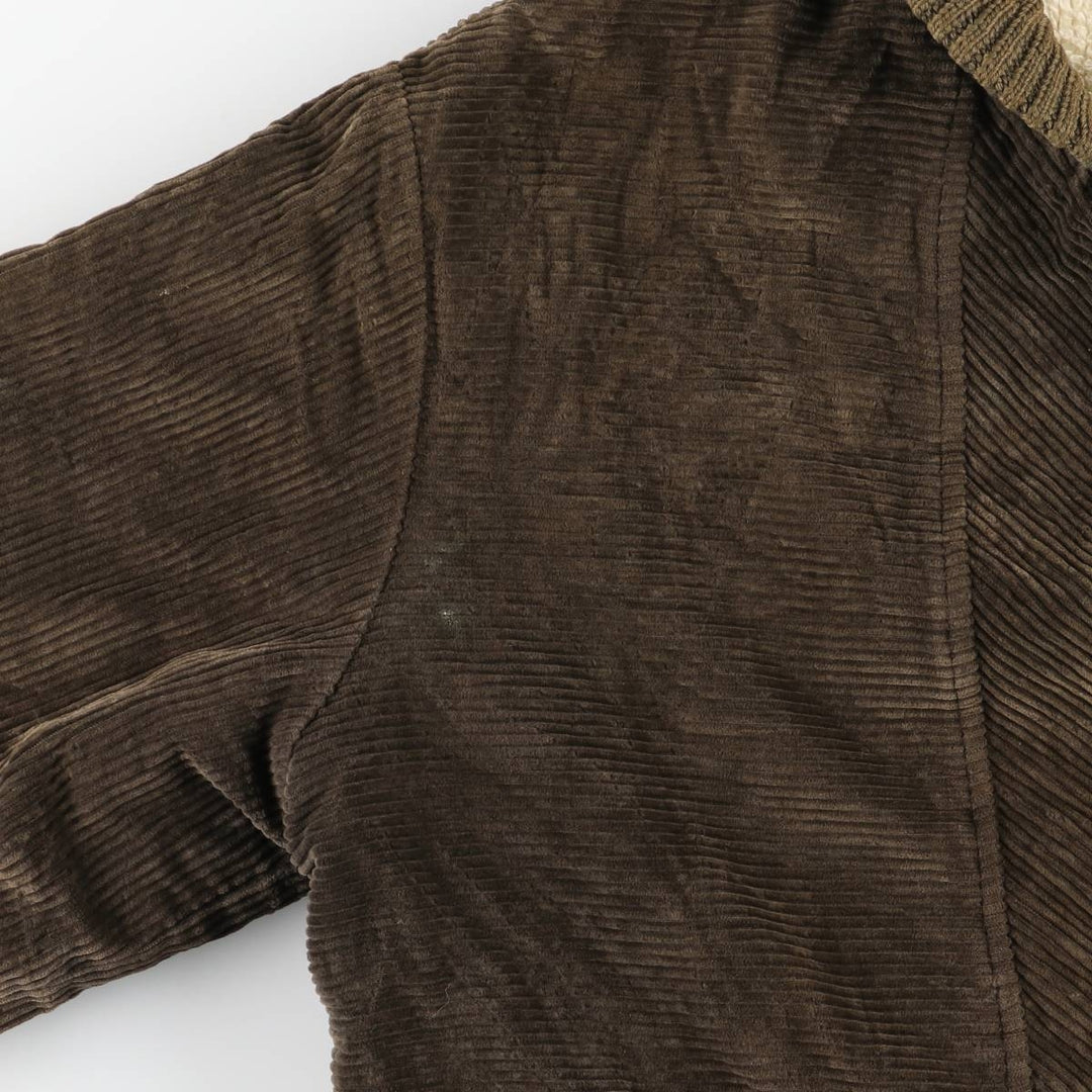 Vintage 60s-70'S OAKBROOK SPORTSWEAR Padded Corduroy Pharaoh Jacket, Men's Size XL unclear Khaki type brown Vintage Second Hand