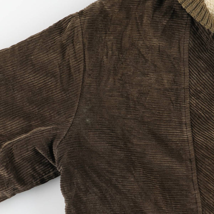 Vintage 60s-70'S OAKBROOK SPORTSWEAR Padded Corduroy Pharaoh Jacket, Men's Size XL unclear Khaki type brown Vintage Second Hand