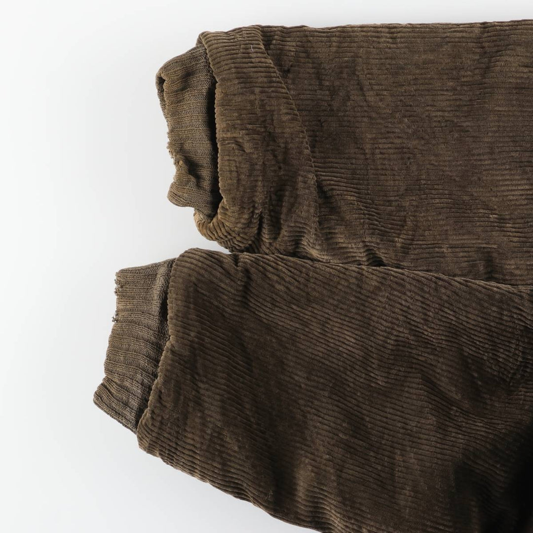 Vintage 60s-70'S OAKBROOK SPORTSWEAR Padded Corduroy Pharaoh Jacket, Men's Size XL unclear Khaki type brown Vintage Second Hand