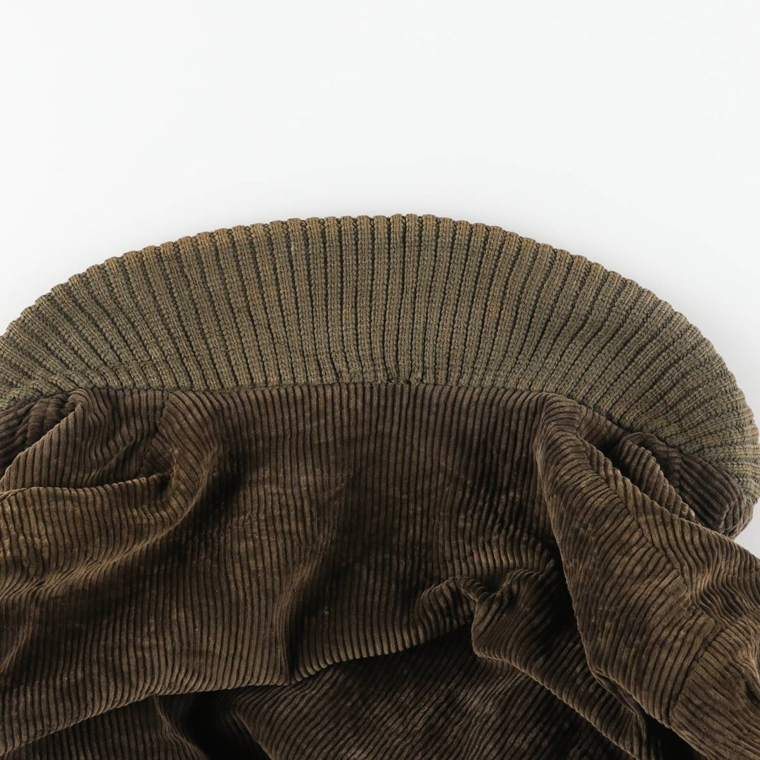 Vintage 60s-70'S OAKBROOK SPORTSWEAR Padded Corduroy Pharaoh Jacket, Men's Size XL unclear Khaki type brown Vintage Second Hand