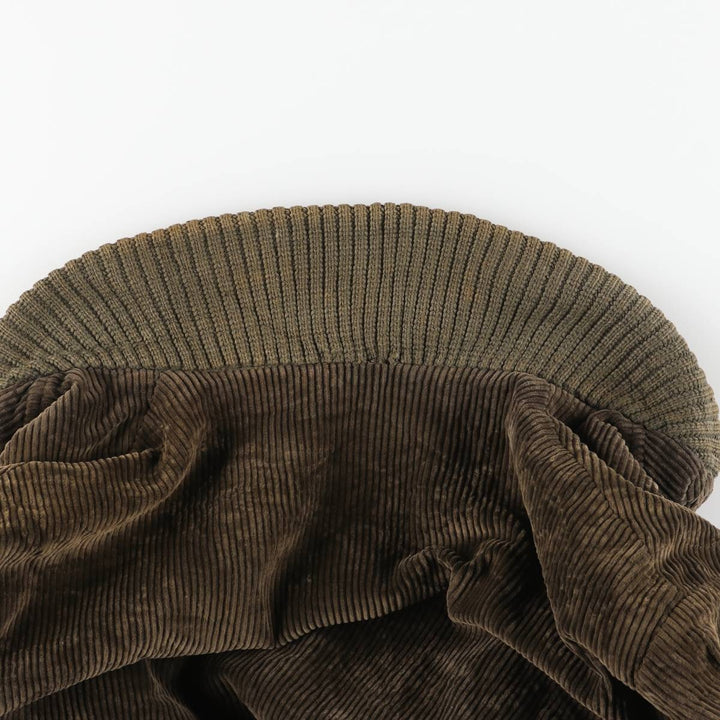 Vintage 60s-70'S OAKBROOK SPORTSWEAR Padded Corduroy Pharaoh Jacket, Men's Size XL unclear Khaki type brown Vintage Second Hand